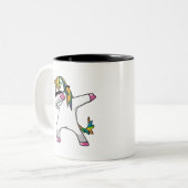 Tasse de café tamponnante de licorne (Devant gauche)
