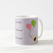 Tasse de café teckel Cadeau teckel (Devant droit)