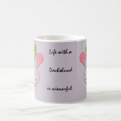Tasse de café teckel Cadeau teckel (Centre)