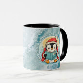 Tasse de café/thé de lecture confortable pingouin (Devant droit)