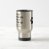 Tasse de café thermique pour des amants de chiens (Centre)