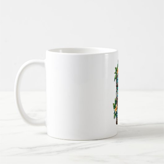 Tasse de café Tiki Deep Teal Reef (Gauche)