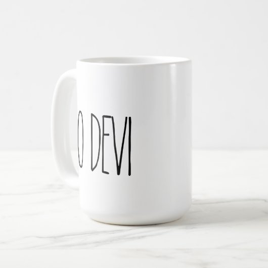 Tasse de café TIO DEVI sur mesure RAE DUNN (Devant gauche)