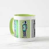 Tasse de café triste de robot (Devant gauche)