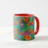 Tasse de café tropicale de gemmes (Devant droit)