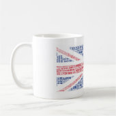Tasse de café typographique unique de conception (Gauche)