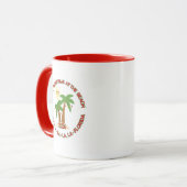 Tasse de café Vacances de Noël en Floride (Devant gauche)
