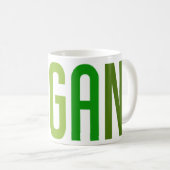 Tasse de café végétalienne verte (Devant droit)