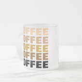 Tasse de CAFÉ (verre dépoli) (Devant gauche)