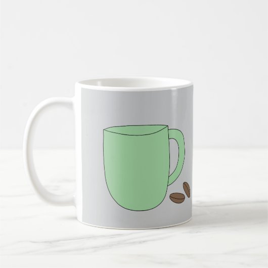 Tasse de café verte (Gauche)