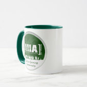 tasse de café verte de MIAClan.net (Devant gauche)