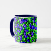 Tasse de café verte et bleue de simulacres (Devant gauche)