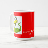 Tasse de café verte et jaune de serpent (Devant gauche)