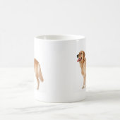 Tasse de café vigilante de golden retriever (Centre)