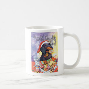 Tasse de café vilaine de Père Noël Doxie