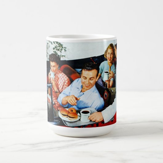 Tasse de café vintage d'art (Centre)