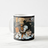 Tasse de café vintage de Halloween (Devant gauche)