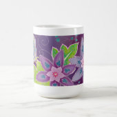 Tasse de café violette de tulipe (Centre)