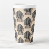Tasse de café Weimaraner Dog Latte (Devant)