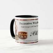 Tasse de café - Woodturning décoratif (Devant gauche)