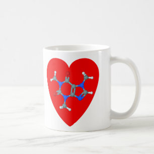 Tasse de caféine d'amour