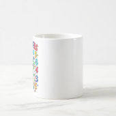 Tasse de calculatrice de maths mignonne J'aime les (Centre)