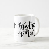 Tasse de calligraphie de dame de honneur (Devant droit)