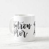 Tasse de calligraphie de dame de honneur (Devant gauche)