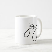 Tasse de calligraphie de joie (Devant droit)