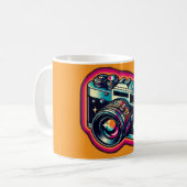 Tasse de caméra colorée. (Devant gauche)