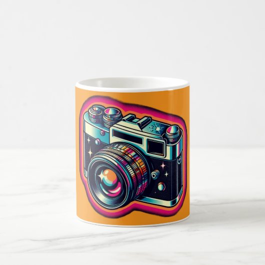 Tasse de caméra colorée. (Centre)