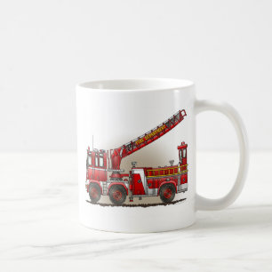 Tasse de camion de pompiers de crochet et