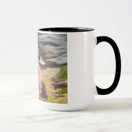 Tasse de canard en bois (Droite)