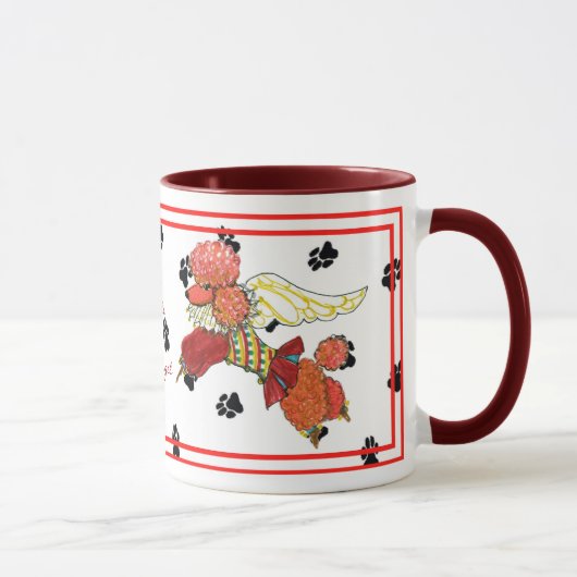 Tasse de caniche d'abricot des anges de Gulliver (Droite)