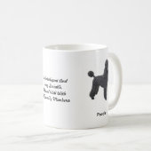 Tasse de caniche standard - avec deux images et un (Devant droit)
