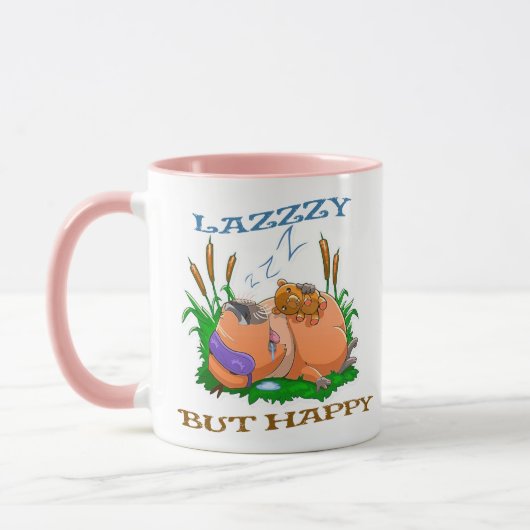 tasse de capybara drôle et paresseuse (Gauche)