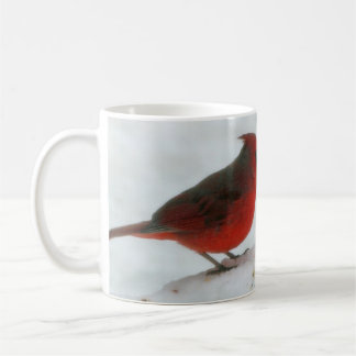 Tasse de cardinal de neige