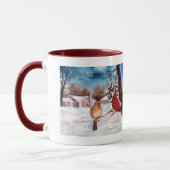 Tasse de cardinal de sérénité d'hivers (Gauche)