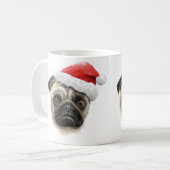 Tasse de carlin de Père Noël (Devant gauche)
