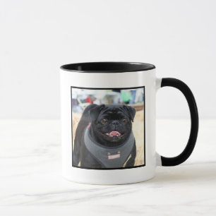 Tasse de carlin noir