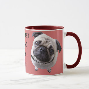 Tasse « de carlin » rouge