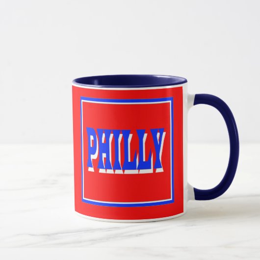 Tasse de carré rouge de Philly (Droite)
