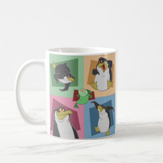 Tasse de carrés du pingouin 4 (Gauche)