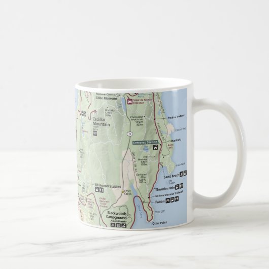 Tasse de carte d'Acadia (Droite)