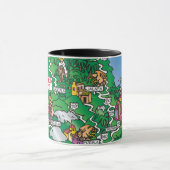 Tasse de carte de bande dessinée du Mexique (Centre)