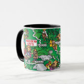 Tasse de carte de bande dessinée du Mexique (Devant gauche)