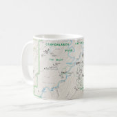 Tasse de carte de Canyonlands (Utah) (Devant gauche)