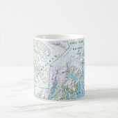 Tasse de carte de fjords de Kenai (Centre)