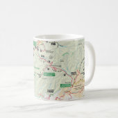 Tasse de carte de Great Smoky Mountains (Devant droit)