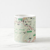 Tasse de carte de Great Smoky Mountains (Centre)